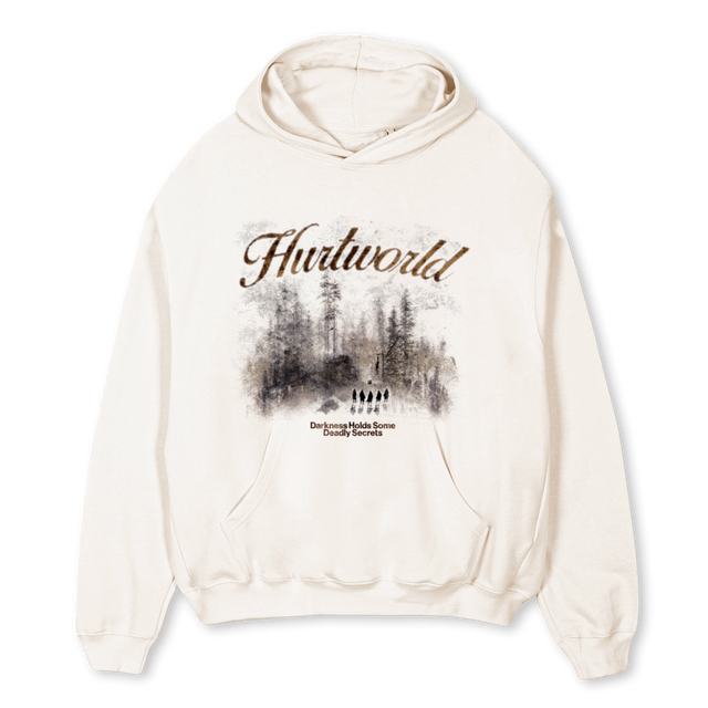 EXECUTION Vintage White Oversized Hoodie.