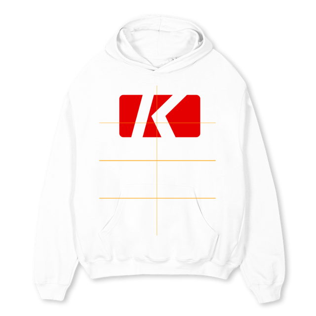BIGK White Oversized Hoodie.