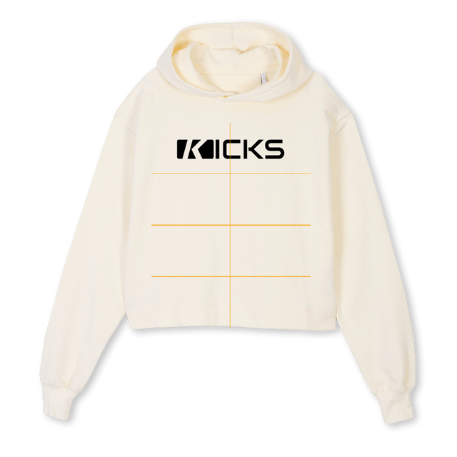 CROPHOOD Cream Cropped Hoodie.