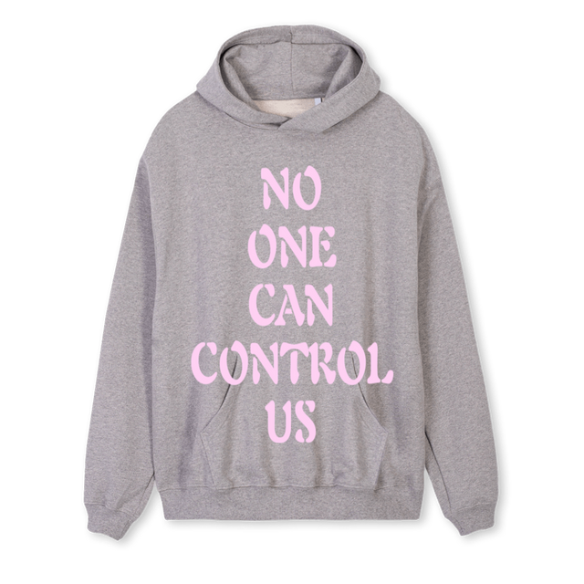 ECWEJCIOEWNHCIO Grey Marl Regular Hoodie.