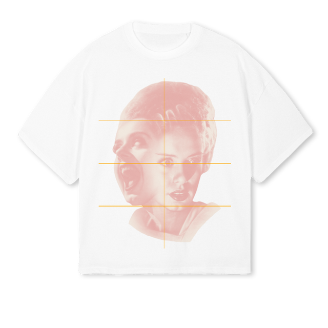 FRANKENSTEINWIFE White Oversized Boxy Tee.