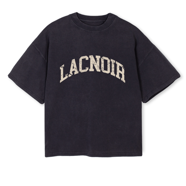 AMERICANONE Vintage Black Oversized Boxy Tee.