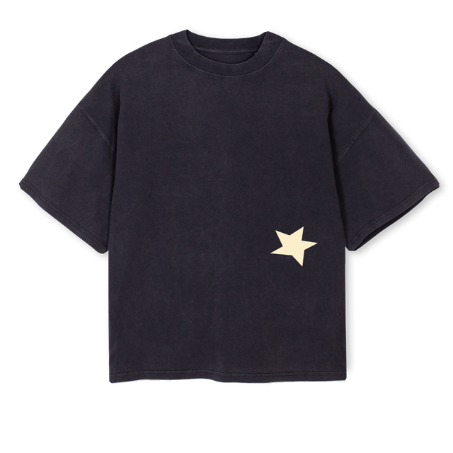 PPSALVAMM Vintage Black Oversized Boxy Tee.