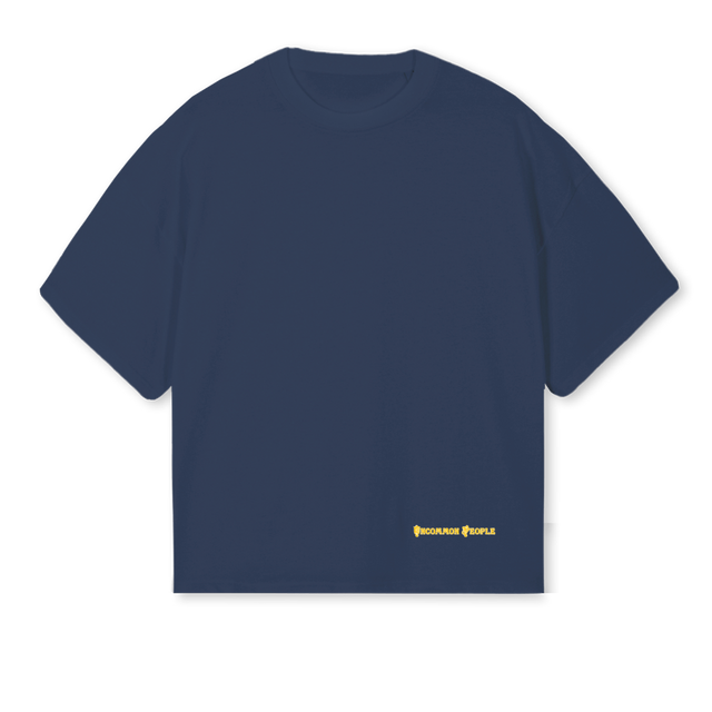 PHARMA_2 Navy Blue Oversized Boxy Tee.