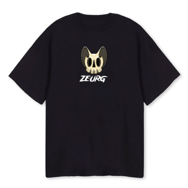 ZEURGNEWDEF Black Oversized Tee.