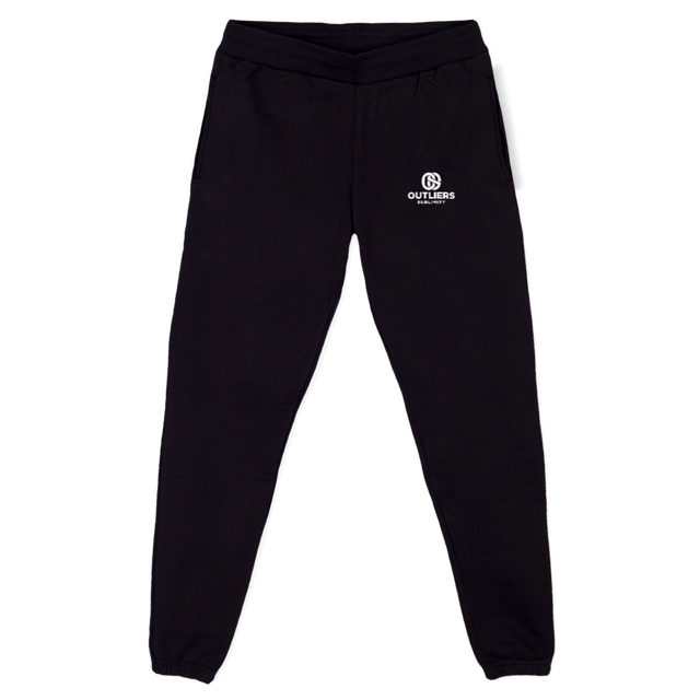 SAMPLESWEATPANTBL Black Relaxed Sweatpants.