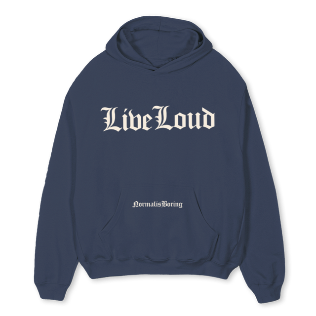 TRACKSUITC_TOP Navy Blue Oversized Hoodie.