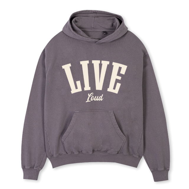 TRACKSUITA_TOP Pigment Grey Oversized Hoodie.