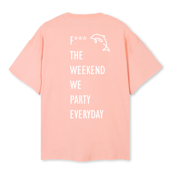ONAMIGOGRIDPINK Pink Clay Oversized Tee.