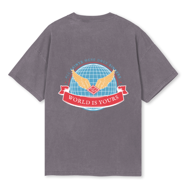 WIY Pigment Grey Oversized Tee.
