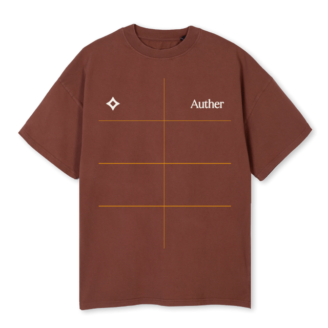 ASTAR Vintage Brown Oversized Tee.