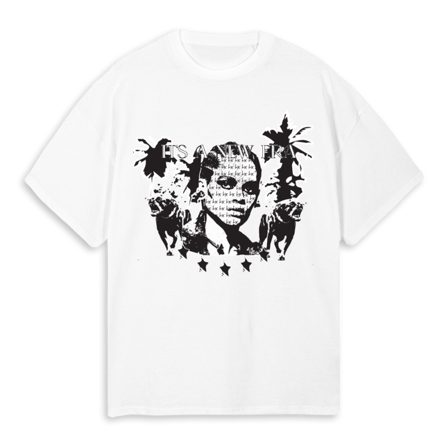NEWERA_2 White Oversized Tee.