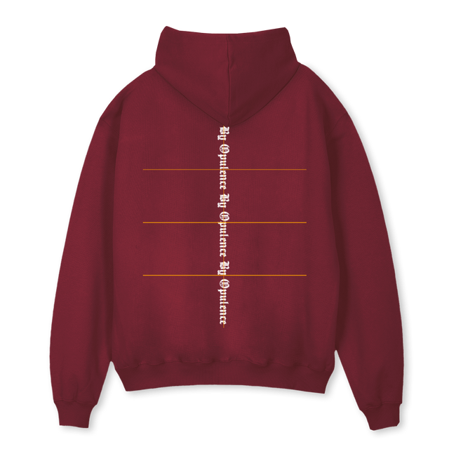 BYOPBURGANDYOH Burgundy Oversized Hoodie.