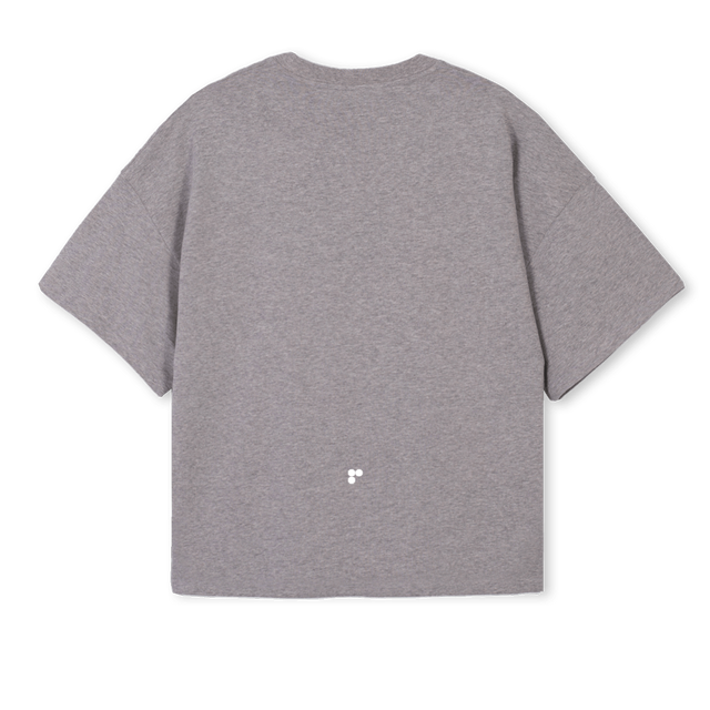 SAMPLEONEPERCNT Grey Marl Oversized Boxy Tee.