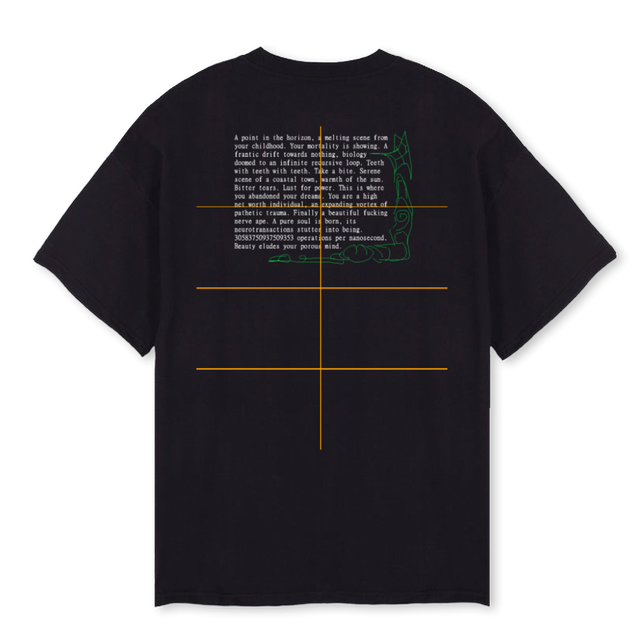 BEATDROPS Black Oversized Tee.