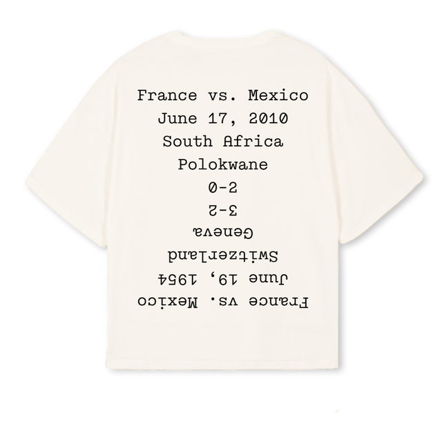 CCZEROZEROONE Vintage White Oversized Boxy Tee.
