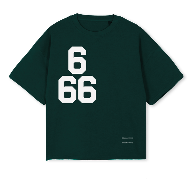 CCZEROZEROTHREE Wild Green Oversized Boxy Tee.