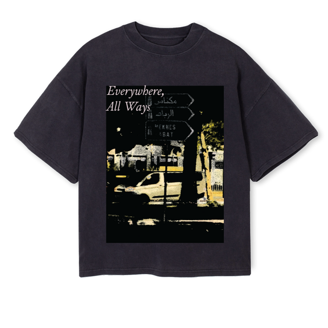 RABAT Vintage Black Oversized Boxy Tee.
