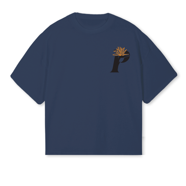 OLDIEBUTGOLDIE Navy Blue Oversized Boxy Tee.