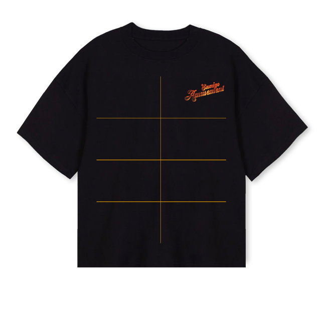 SAMIGOFIRE Black Oversized Boxy Tee.