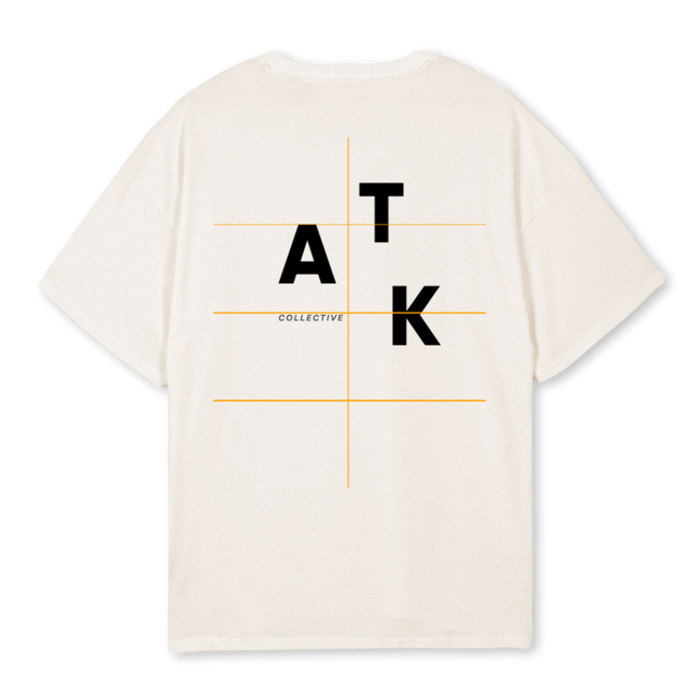 ATKVINTAGEWHITEM Vintage White Oversized Tee.