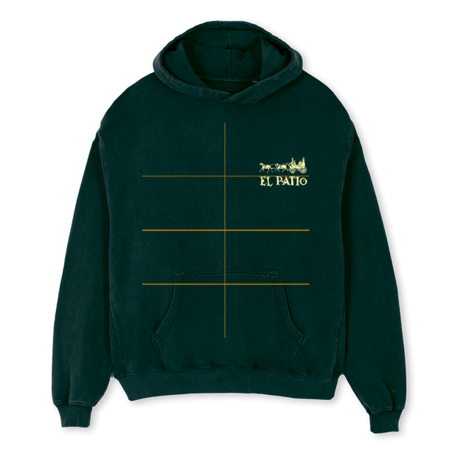 CALMACHAVALHOODIE Wild Green Oversized Hoodie.