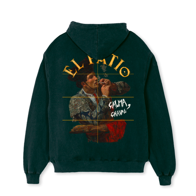 CALMACHAVALHOODIE Wild Green Oversized Hoodie.