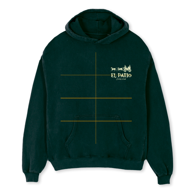 SOCIALCLUBHOODIE Wild Green Oversized Hoodie.