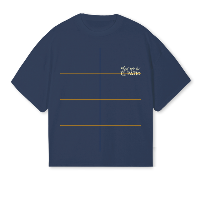 RACINGCLUBMARBELLA Navy Blue Oversized Boxy Tee.