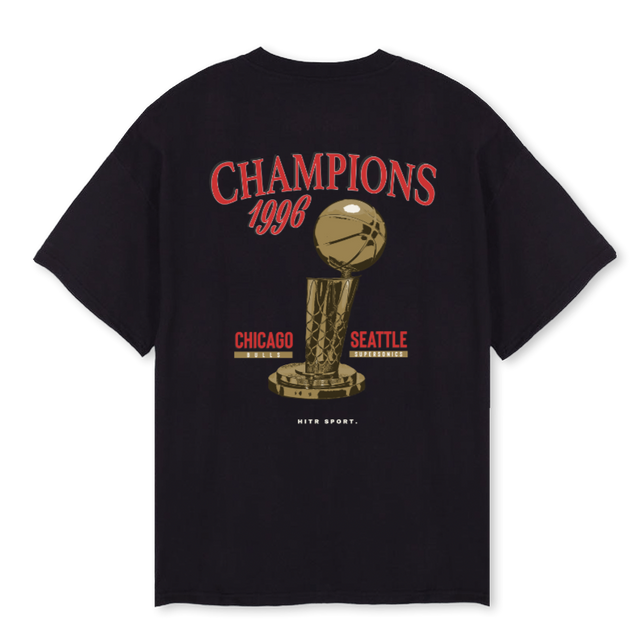 FINALS Black Oversized Tee.
