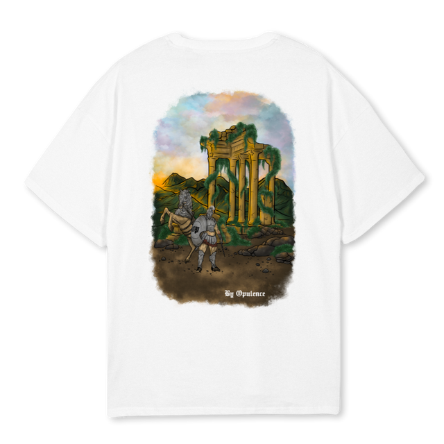 ROMANBYOPTEE White Oversized Tee.