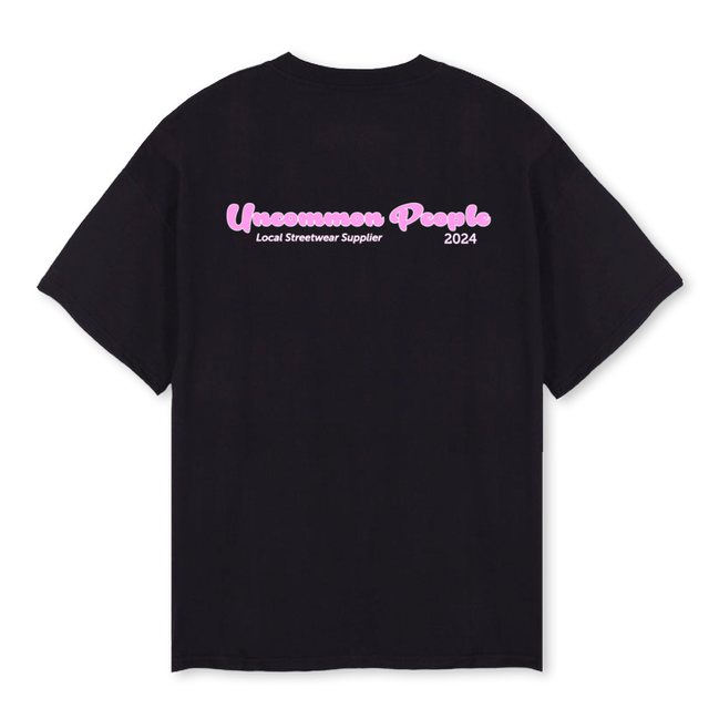 BUBBLE_1 Black Oversized Tee.