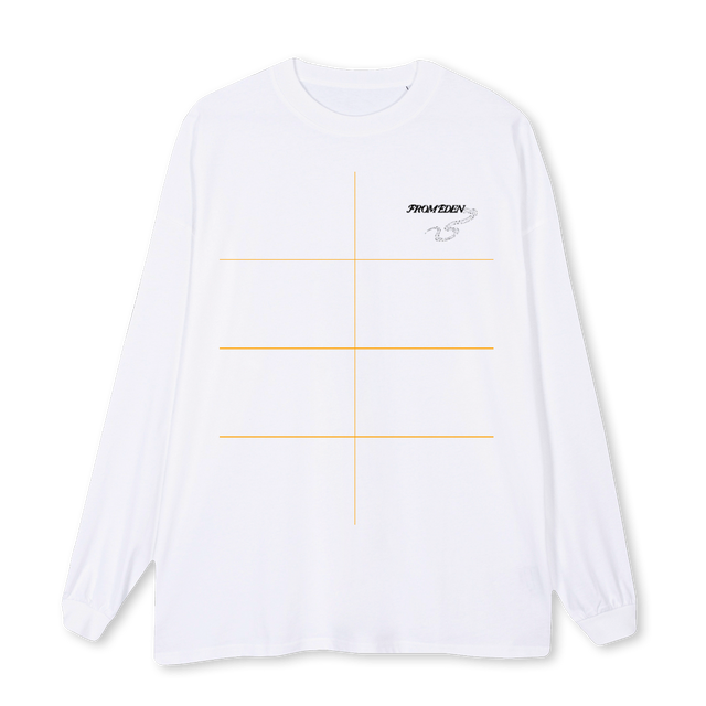 NOPLACELIKEHOME White Oversized LS Tee.