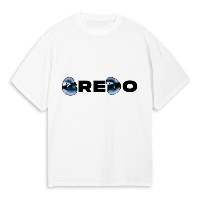 CREDOMEMBERWHITE White Oversized Tee.