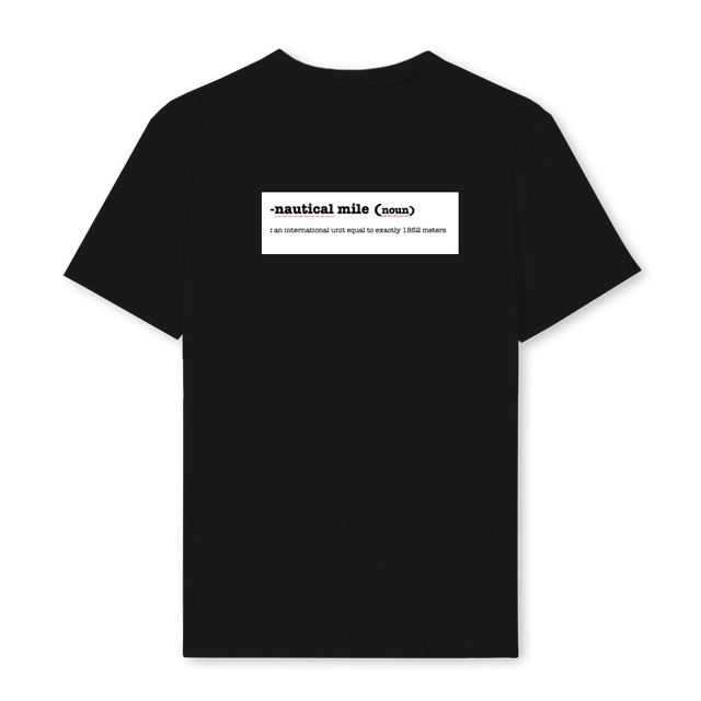 SNOW SEA Black Regular Tee.