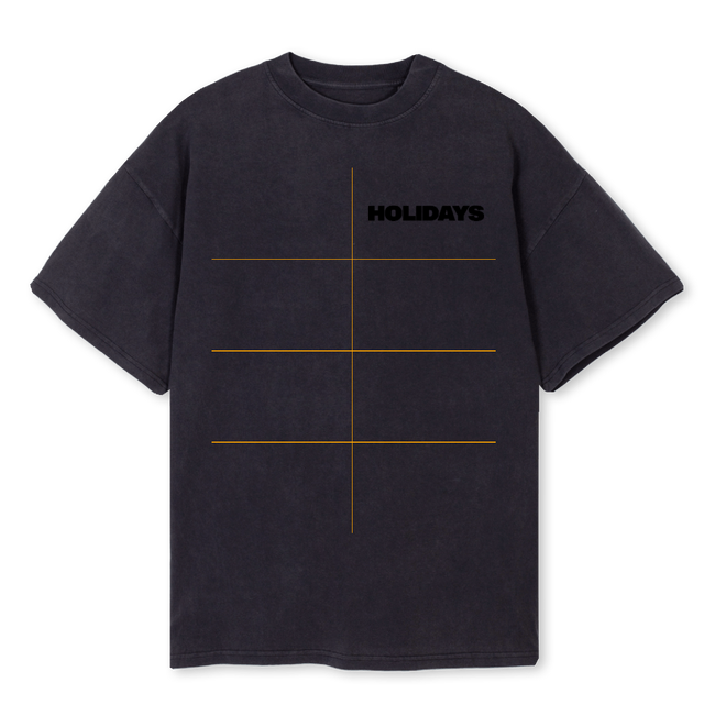 HOLITSHIRTBLACK Vintage Black Oversized Tee.