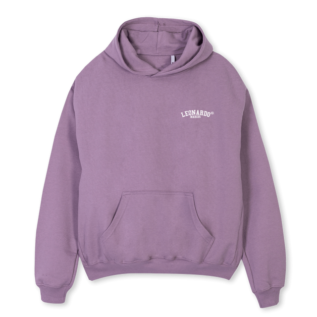 LMPINKLOGOHOODIE Purple Oversized Hoodie.