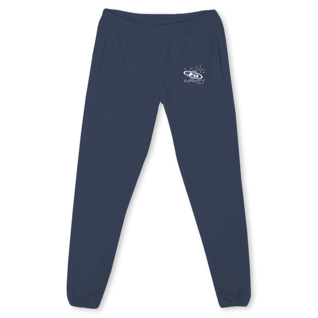 NAVYBLUELMLOGOPANTS Navy Blue Relaxed Sweatpants.