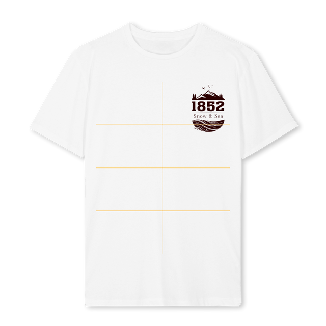 WHITTBLACKSNO White Regular Tee.