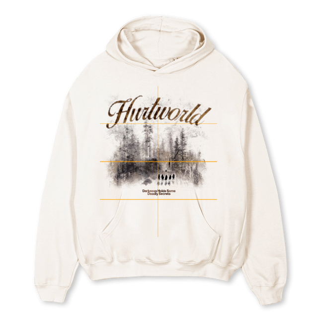 EXECUTIONTWO Vintage White Oversized Hoodie.