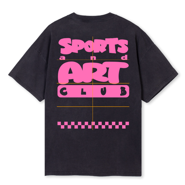 TRIAL_3 Vintage Black Oversized Tee.