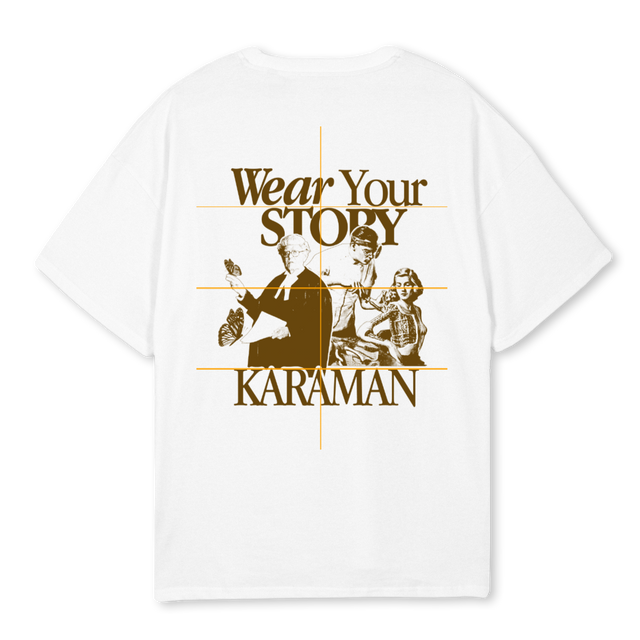 KARAMANA White Oversized Tee.