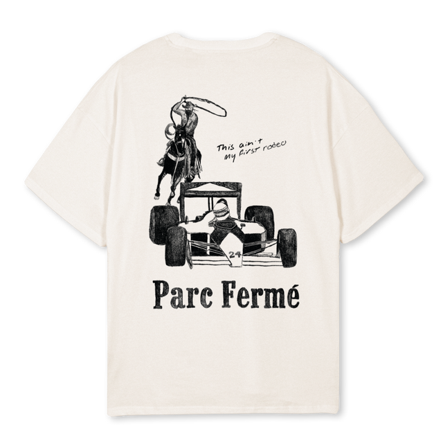PFXCOWBOY Vintage White Oversized Tee.