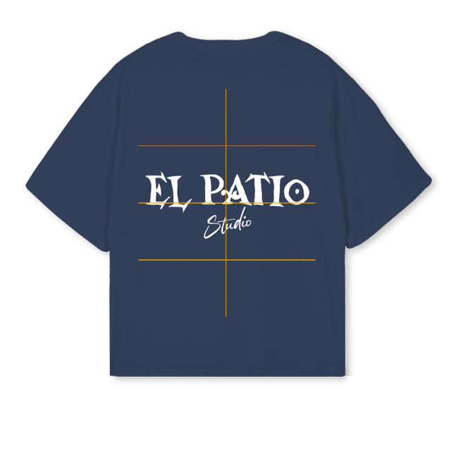 ARTISEASYTEE Navy Blue Oversized Boxy Tee.