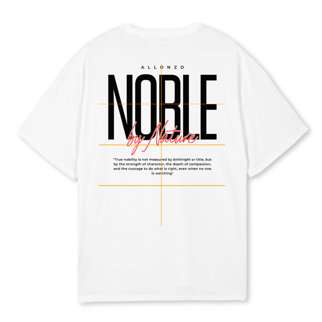 NOBLEBYNATURE White Oversized Tee.