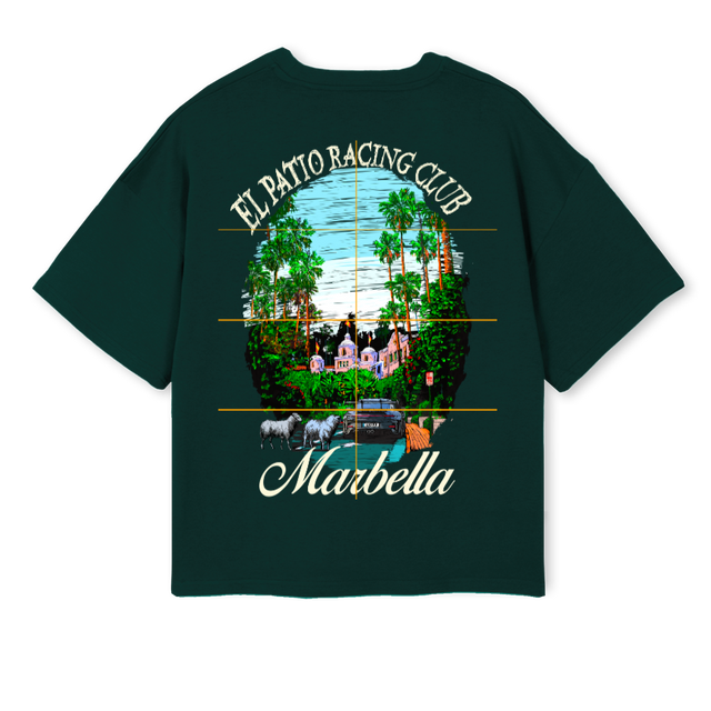 RACINGCLUBMARELLAGRE Wild Green Oversized Boxy Tee.