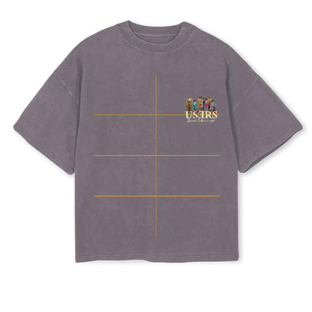 TIMBALESBOXYTEEGREY Pigment Grey Oversized Boxy Tee.
