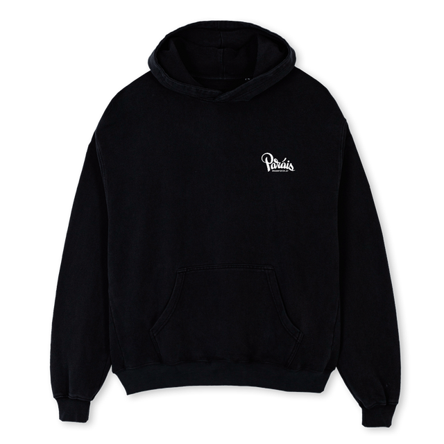 PLAYHOOD Black Oversized Hoodie.