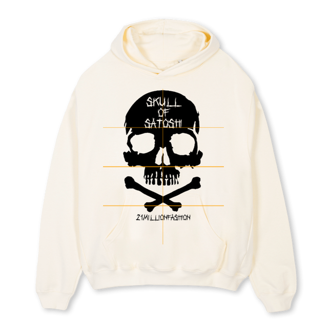 SOSMILLIONFASHION Cream Oversized Hoodie.