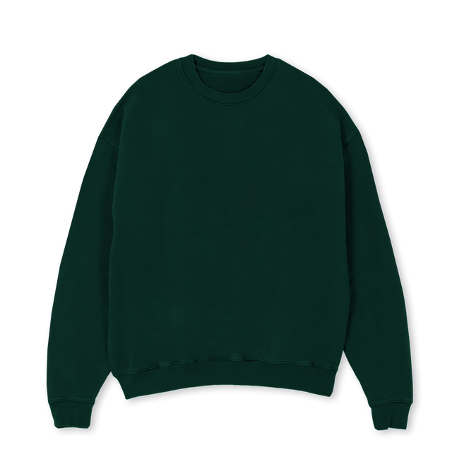 GREENWELLNESSSWEATER Wild Green Oversized Crewneck Sweater.